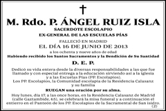 P. Ángel Ruiz Isla